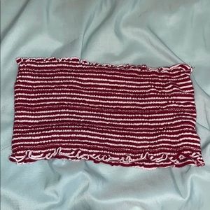 Forever 21 striped tube  top